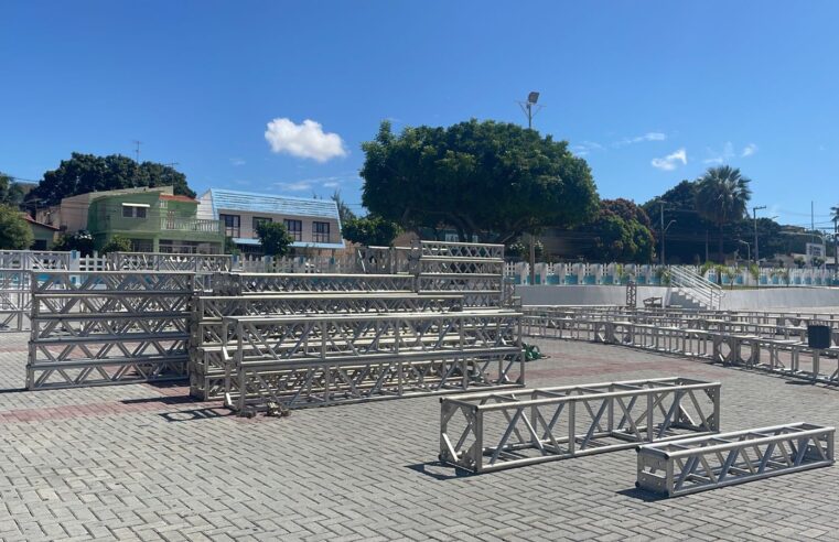 MCJ: Montagem do Palco da Estação das Artes é iniciada