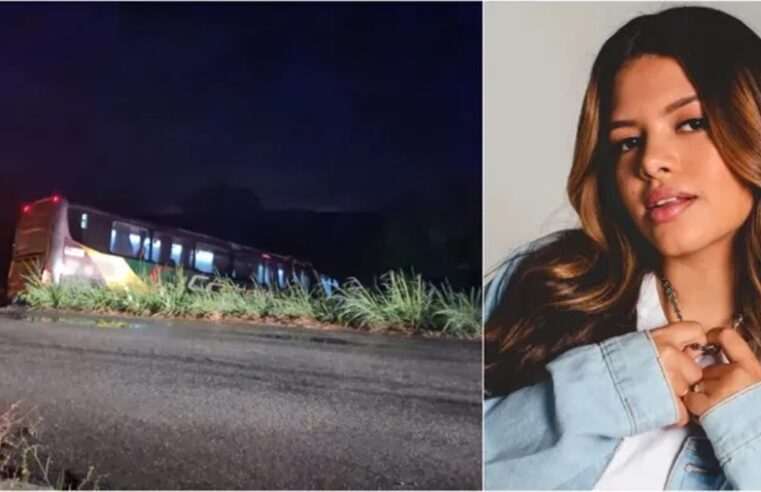 Acidente de ônibus deixa a cantora Brisa Star e outras 14 pessoas feridas