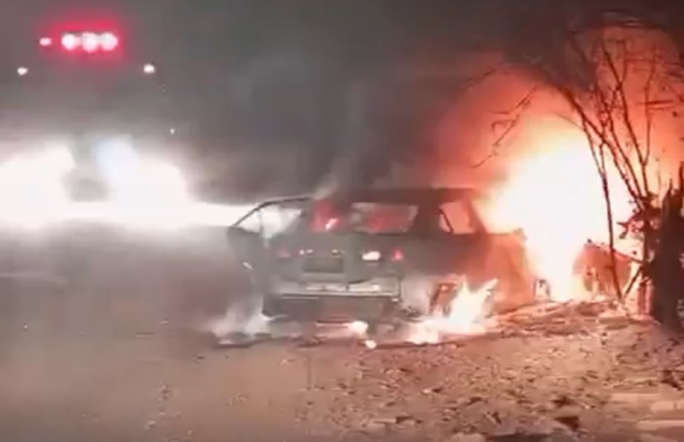 Carro de advogado é incendiado após assalto em Mossoró