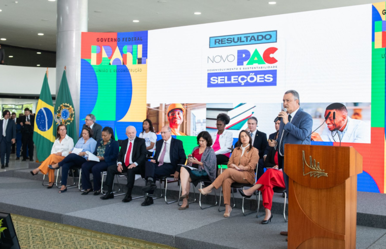 RN tem 222 obras e equipamentos previstos em investimento do Novo PAC Seleções