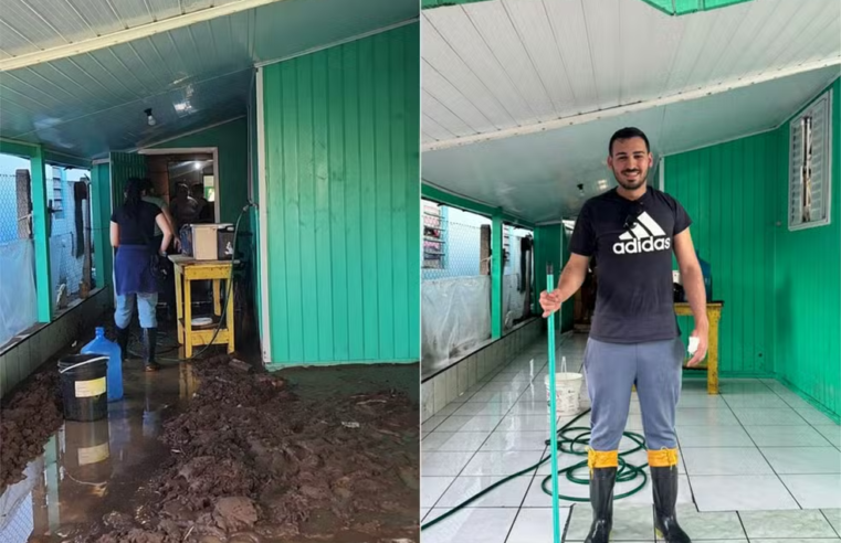 Potiguar forma grupo de voluntários para limpar casas atingidas por enchentes no RS
