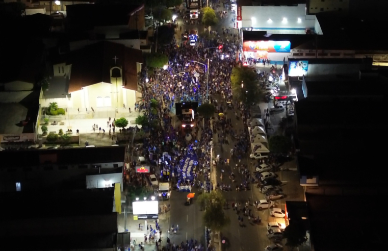 Imagens de drone mostram a descida de Allyson no Alto de São Manoel