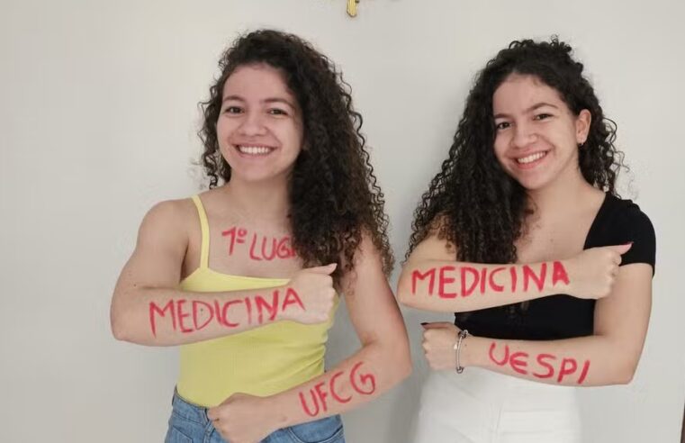 Irmãs gêmeas são aprovadas em medicina: ‘Somos parte uma da outra’
