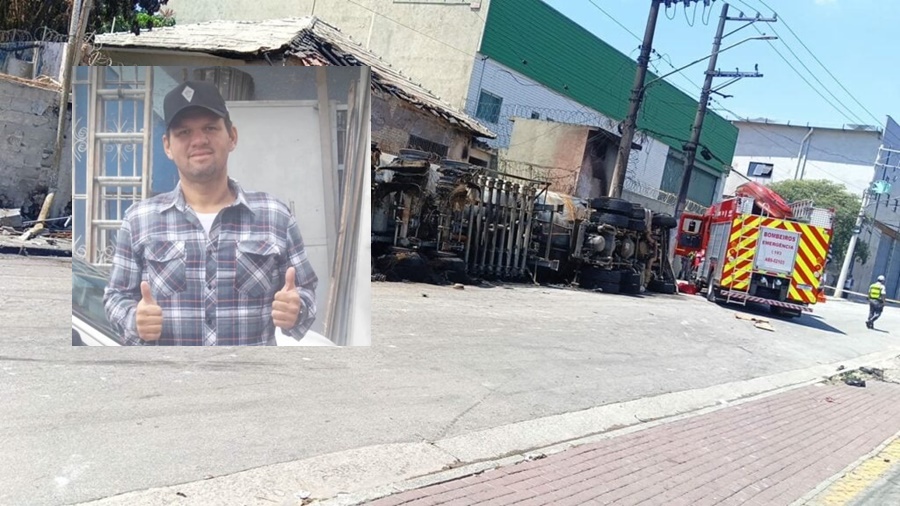 Potiguar morre carbonizado em caminhão que explodiu em SP