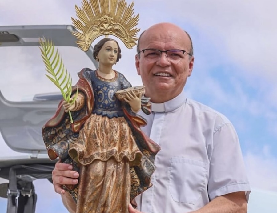 Padre Flávio se despede da Paróquia de Santa Luzia neste domingo