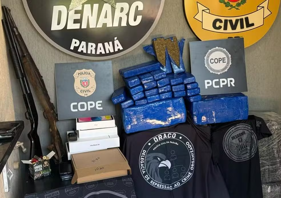 Carro da Secretaria de Saúde de Assu é apreendido com drogas no Paraná