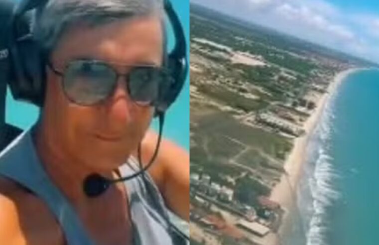 Piloto fazia live momentos antes de queda de girocóptero no litoral do RN