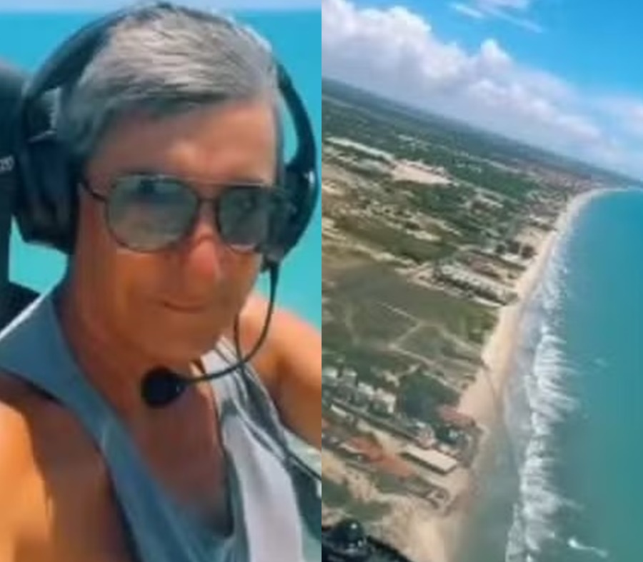 Piloto fazia live momentos antes de queda de girocóptero no litoral do RN