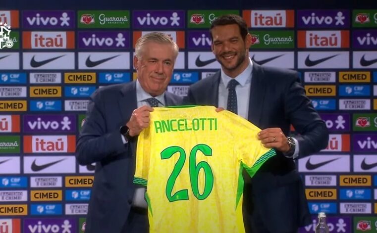 Com Casemiro e sem Neymar, Ancelotti faz primeira convocação na CBF