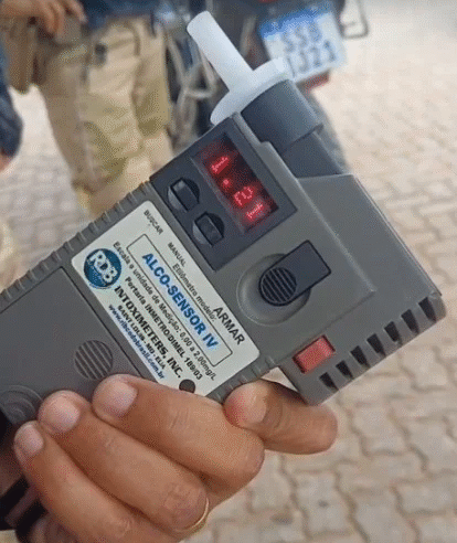 Motociclista é preso por embriaguez na BR-405, em Mossoró