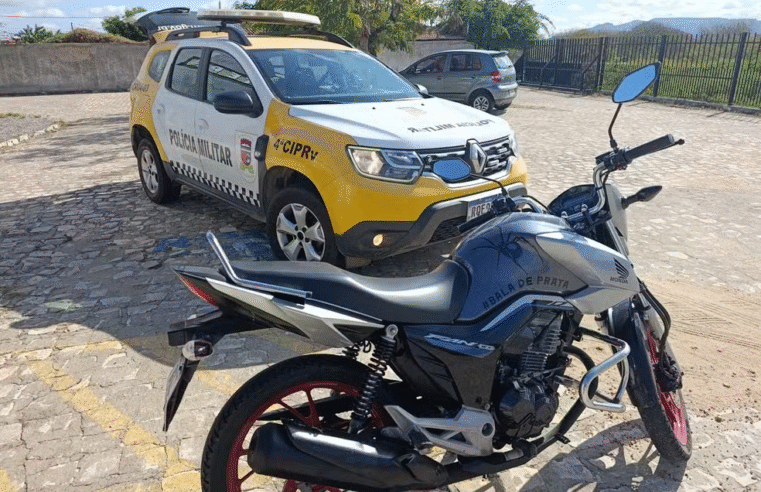 Moto com R$ 617 mil em multas é apreendida no interior do RN