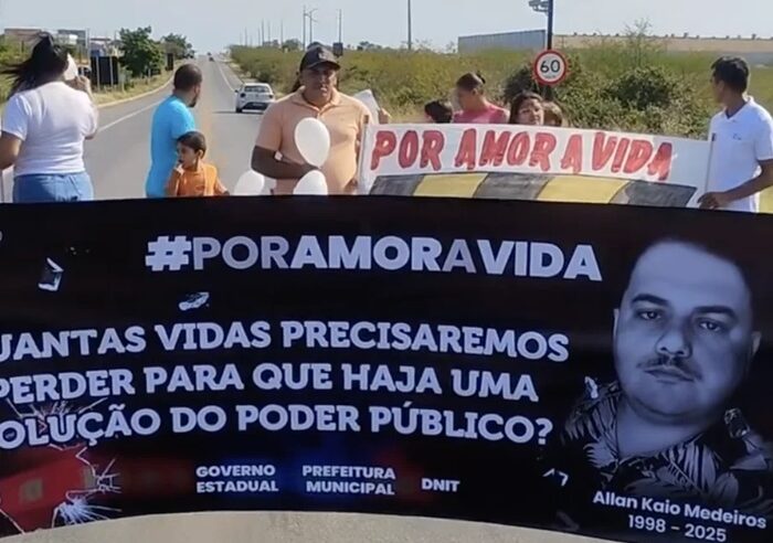 Moradores do Nova Mossoró pedem semáforo na BR-304 após morte de jovem