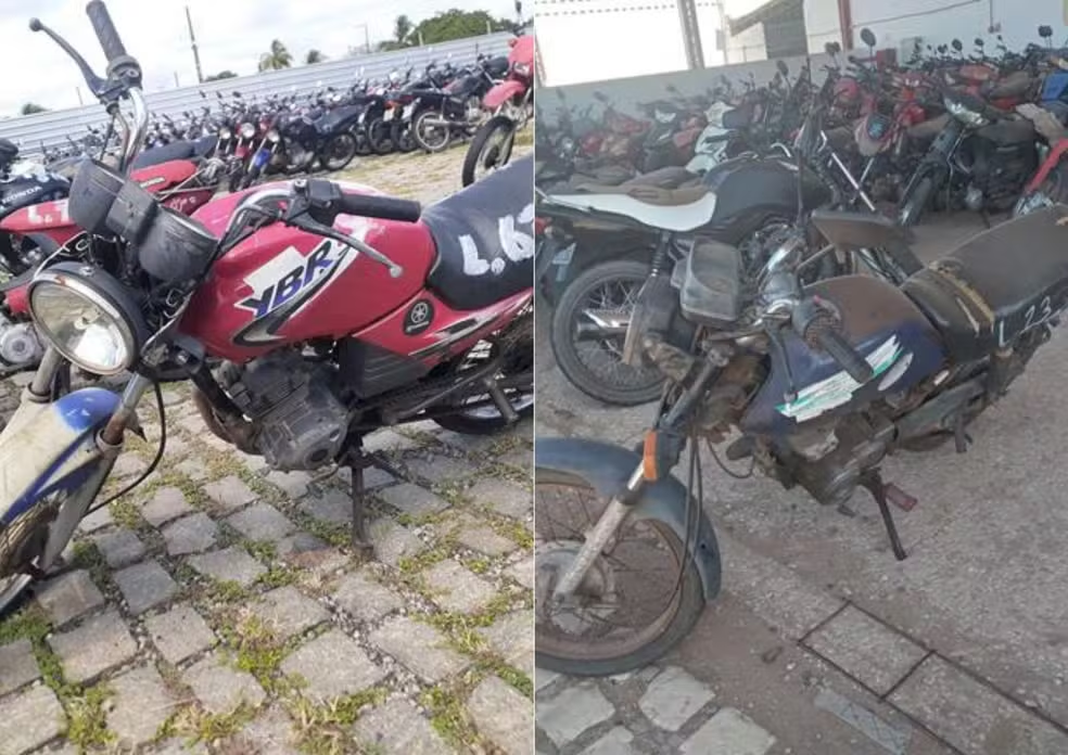 Detran realiza leilão com motos a partir de R$ 700 na quinta-feira