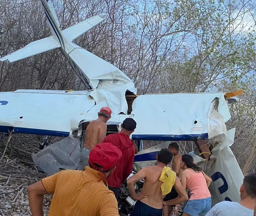 Piloto de avião que caiu no RN tinha vendido a aeronave, diz esposa