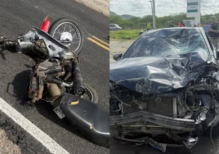 Tia e sobrinha morrem em acidente entre moto e carro no RN