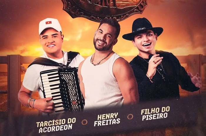 Tarcísio, Henry Freitas e Filho do Piseiro são atrações da vaquejada