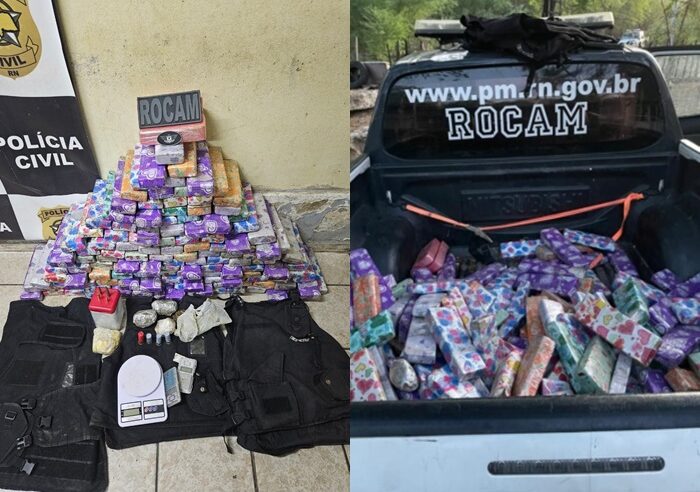 Polícia encontra drogas enterradas às margens de rio em Mossoró