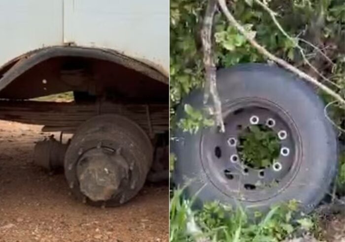 Mulher morre após pneu se soltar de ônibus e atingir moto no RN