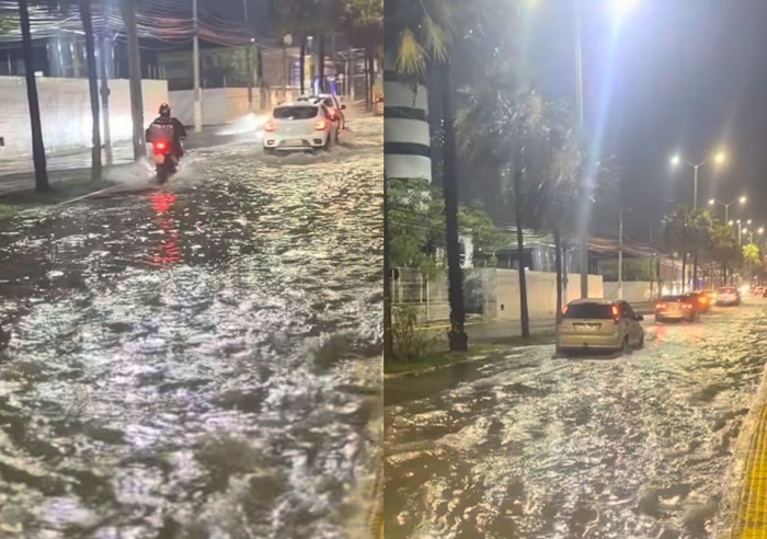 Chuva deixa ruas alagadas em Mossoró nesta quinta (9)