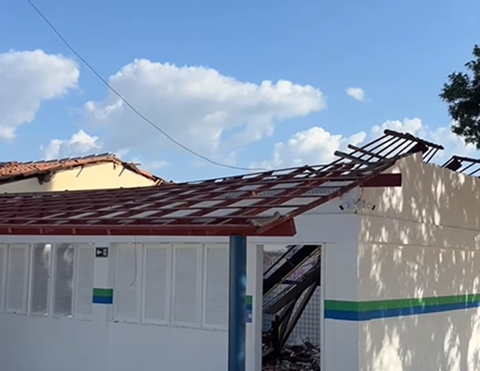 Escola onde teto desabou atende 128 crianças em Mossoró